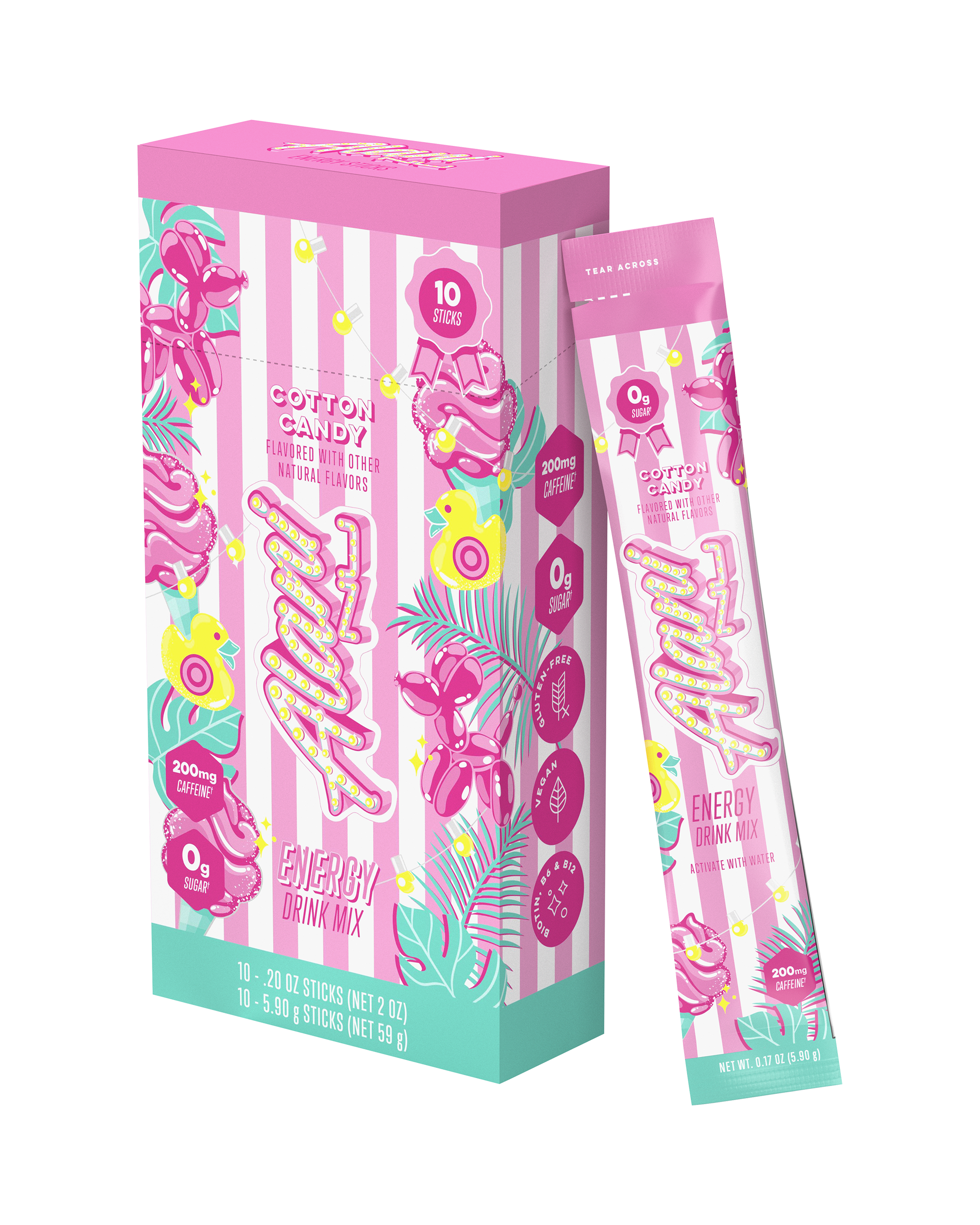 Energy Sticks - Cotton Candy (H5TQ)
