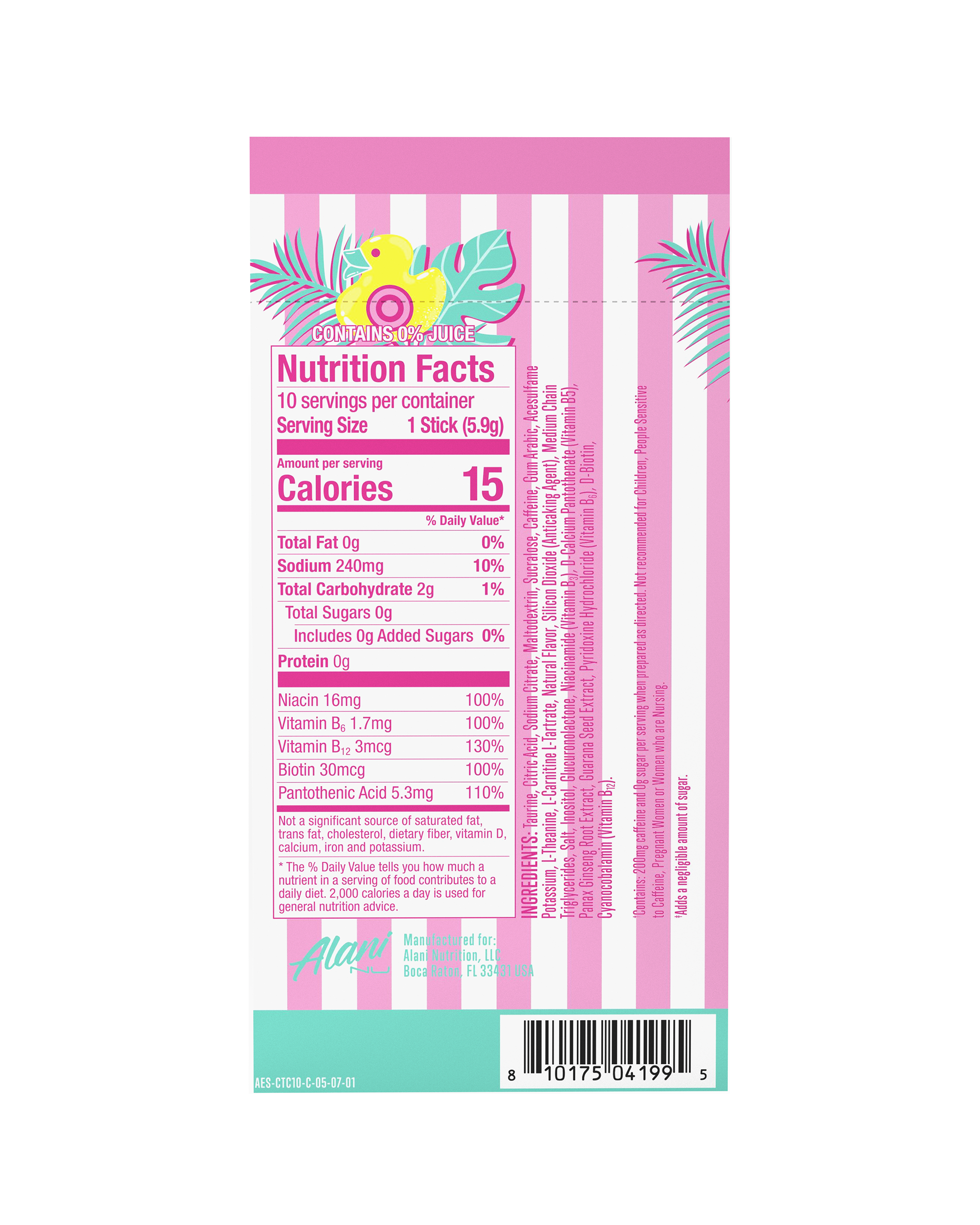 Energy Sticks - Cotton Candy (H5TQ)