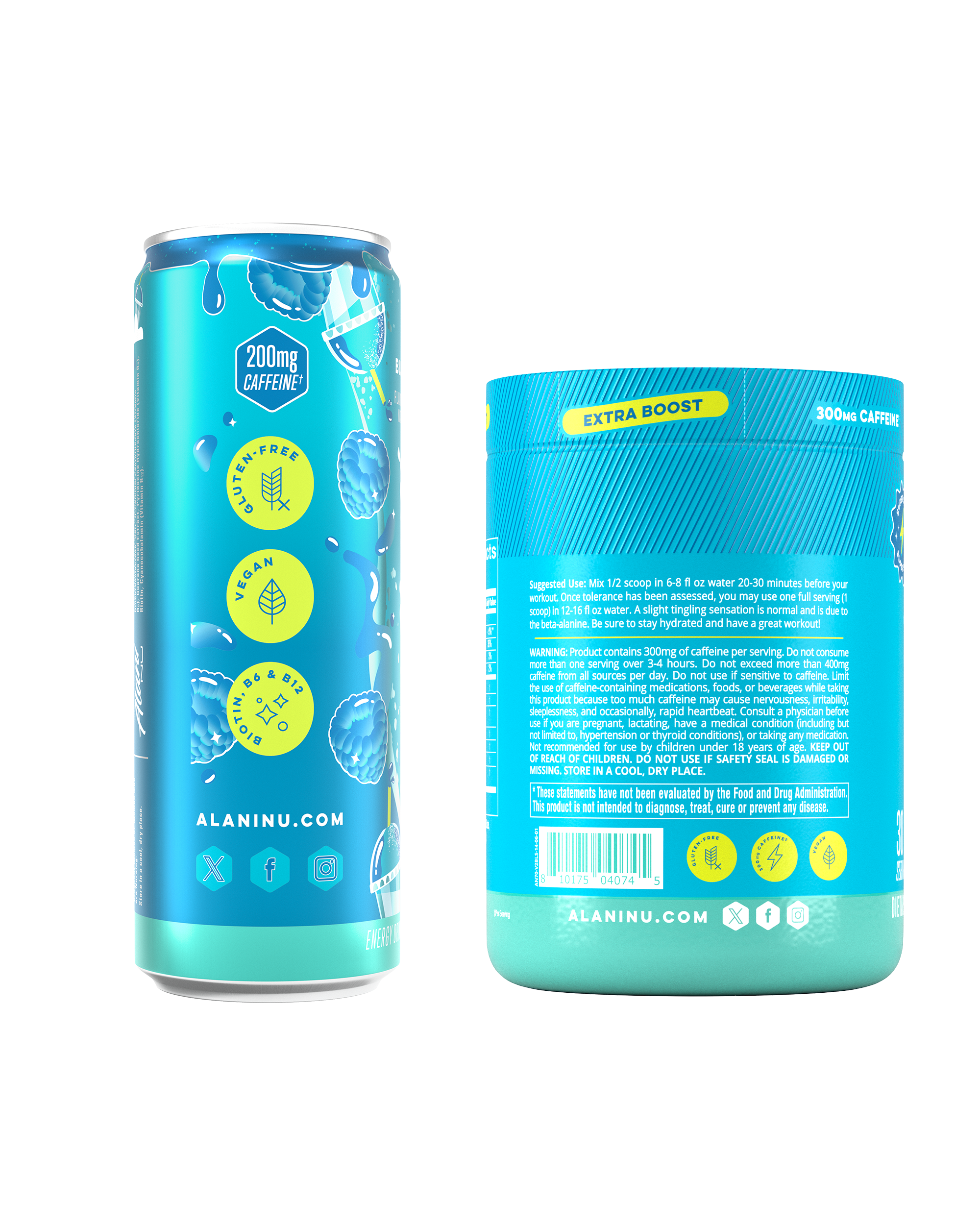Energy Drink & Pre-Workout+ - Blue Slush (NE9R)