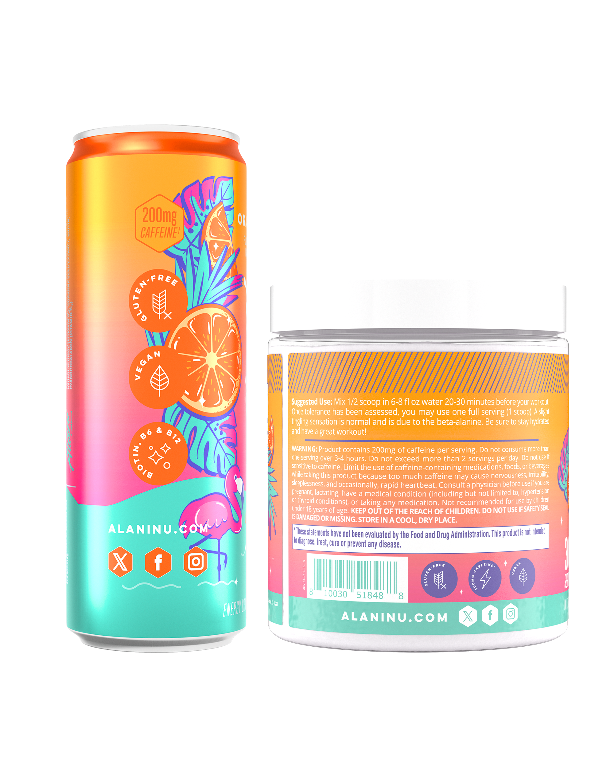 Energy Drink & Pre-Workout - Orange Kiss (K086)