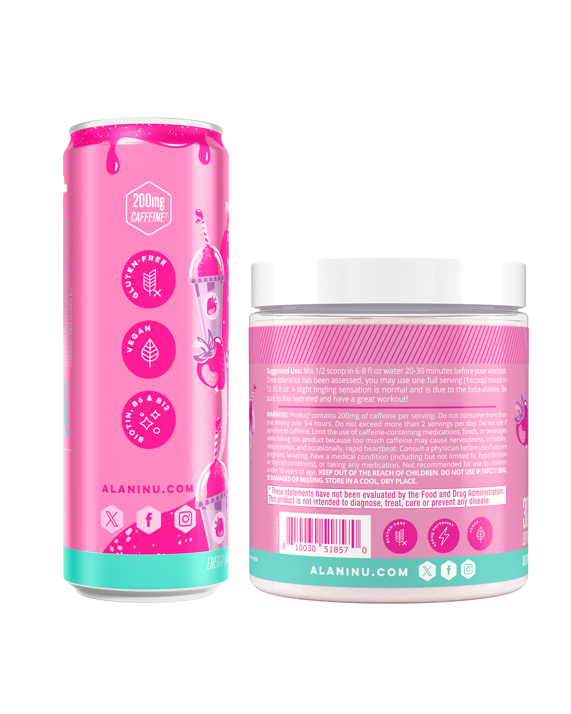 Energy Drink & Pre-Workout - Pink Slush (CLSM)