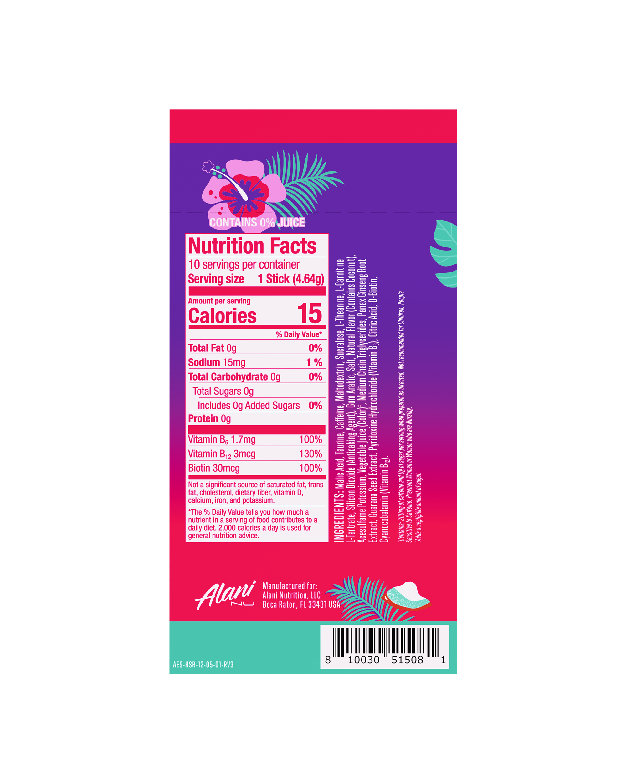 Energy Sticks - Hawaiian Shaved Ice (DIK1)