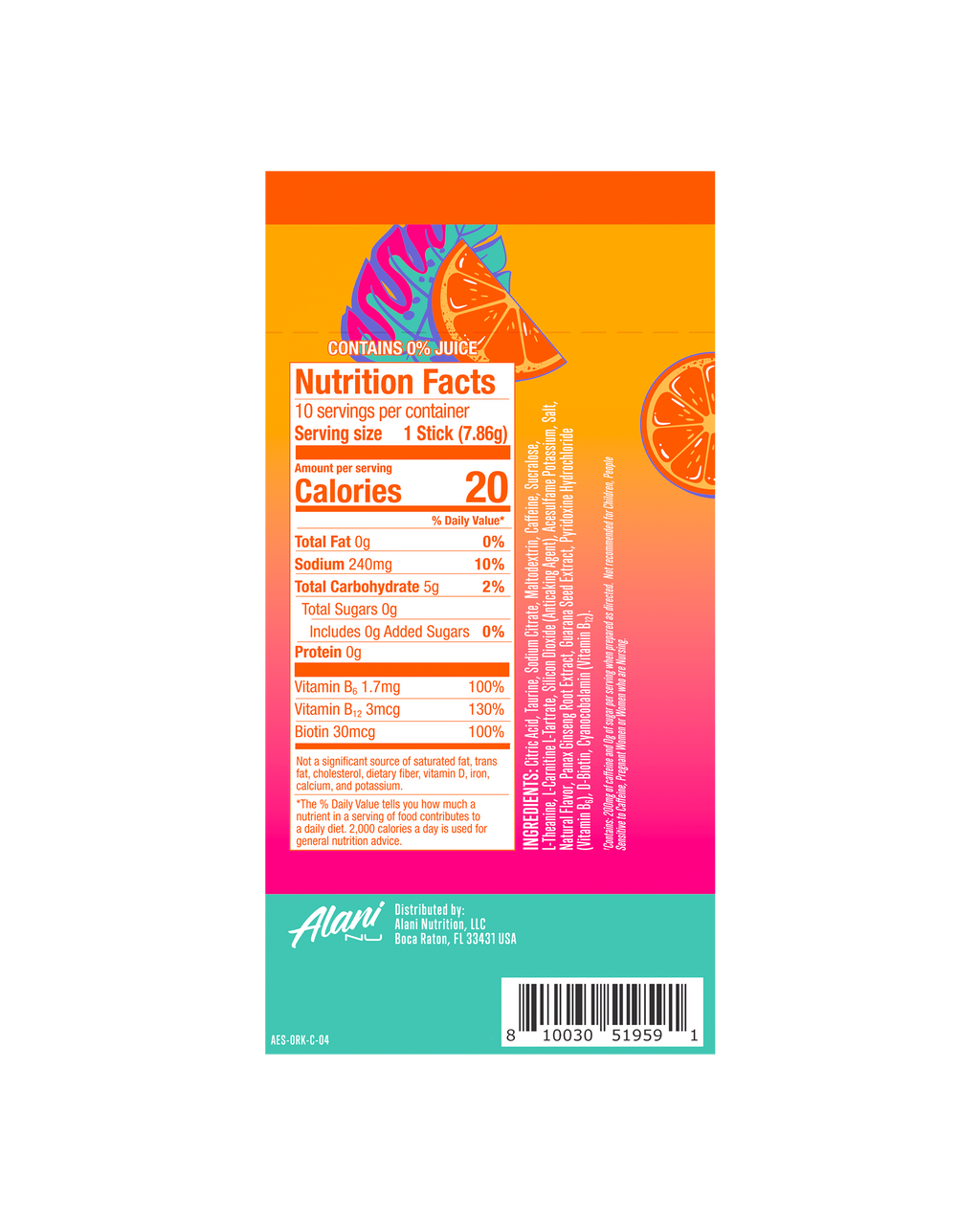 Energy Sticks - Orange Kiss (CTFW)
