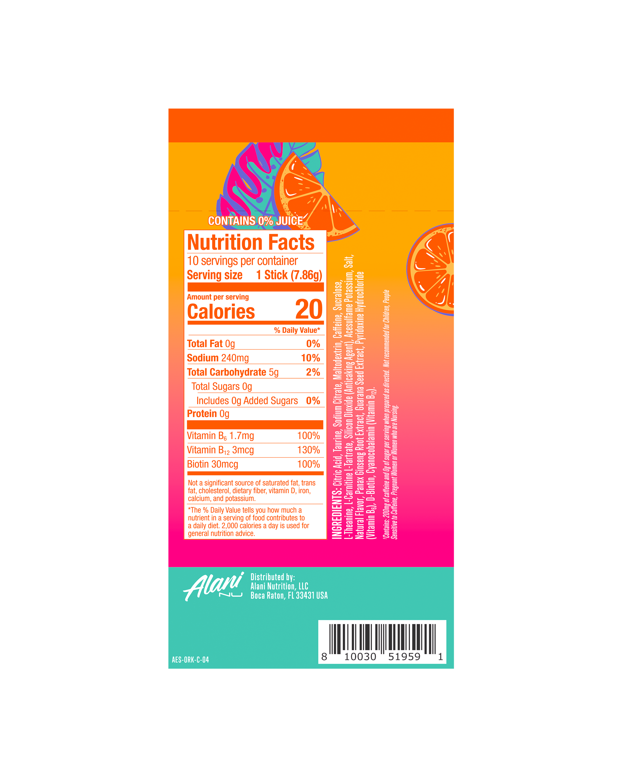 Energy Sticks - Orange Kiss (CTFW)