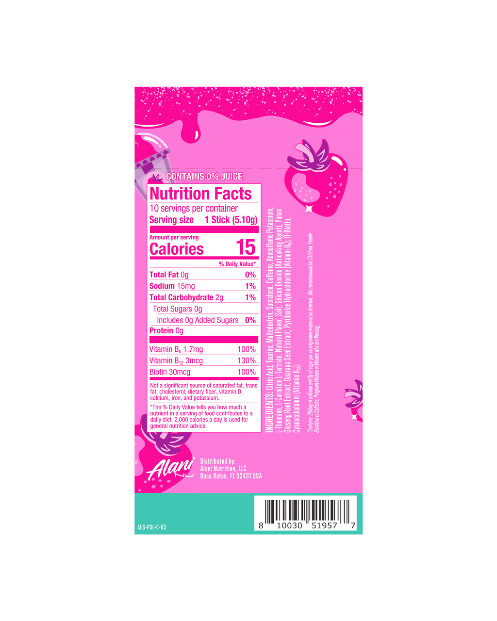 Energy Sticks - Pink Slush (9PEV)