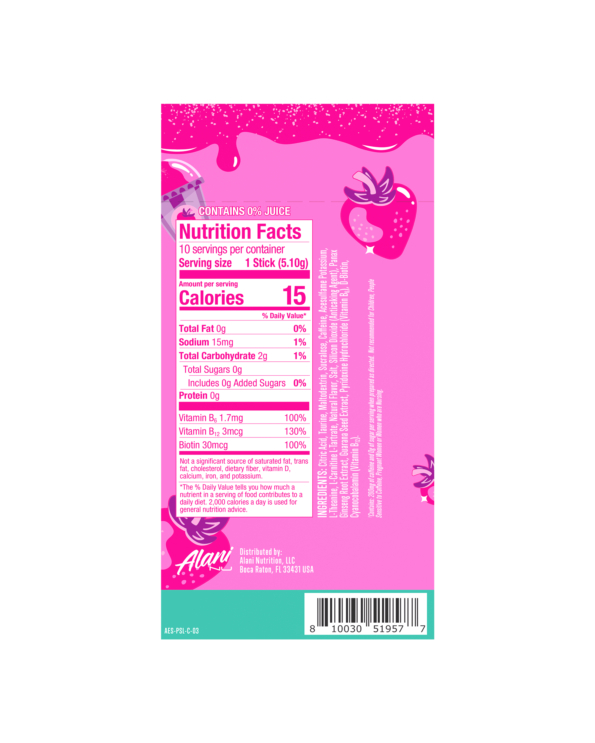 Energy Sticks - Pink Slush (9PEV)