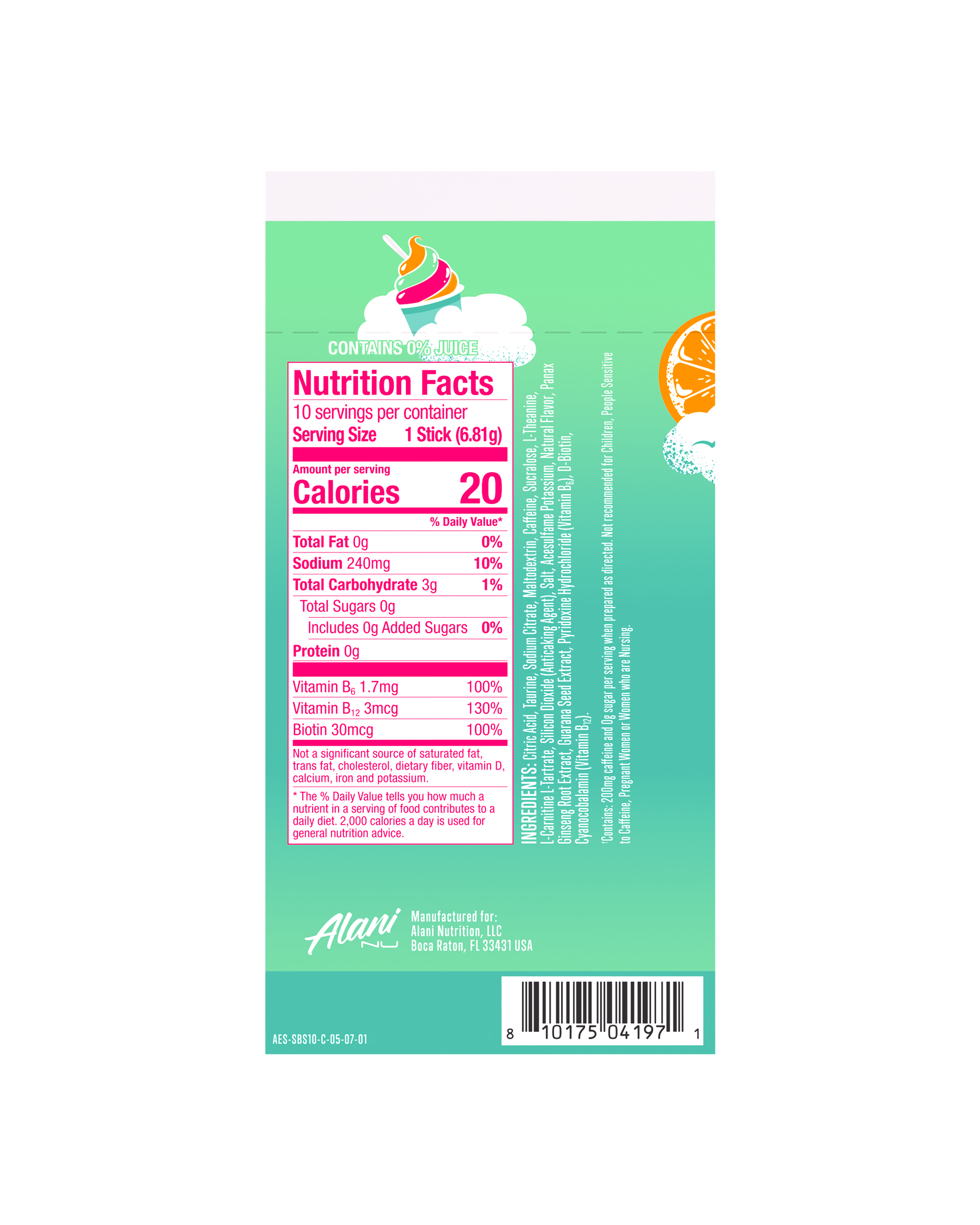 Energy Sticks - Sherbet Swirl (5S43)